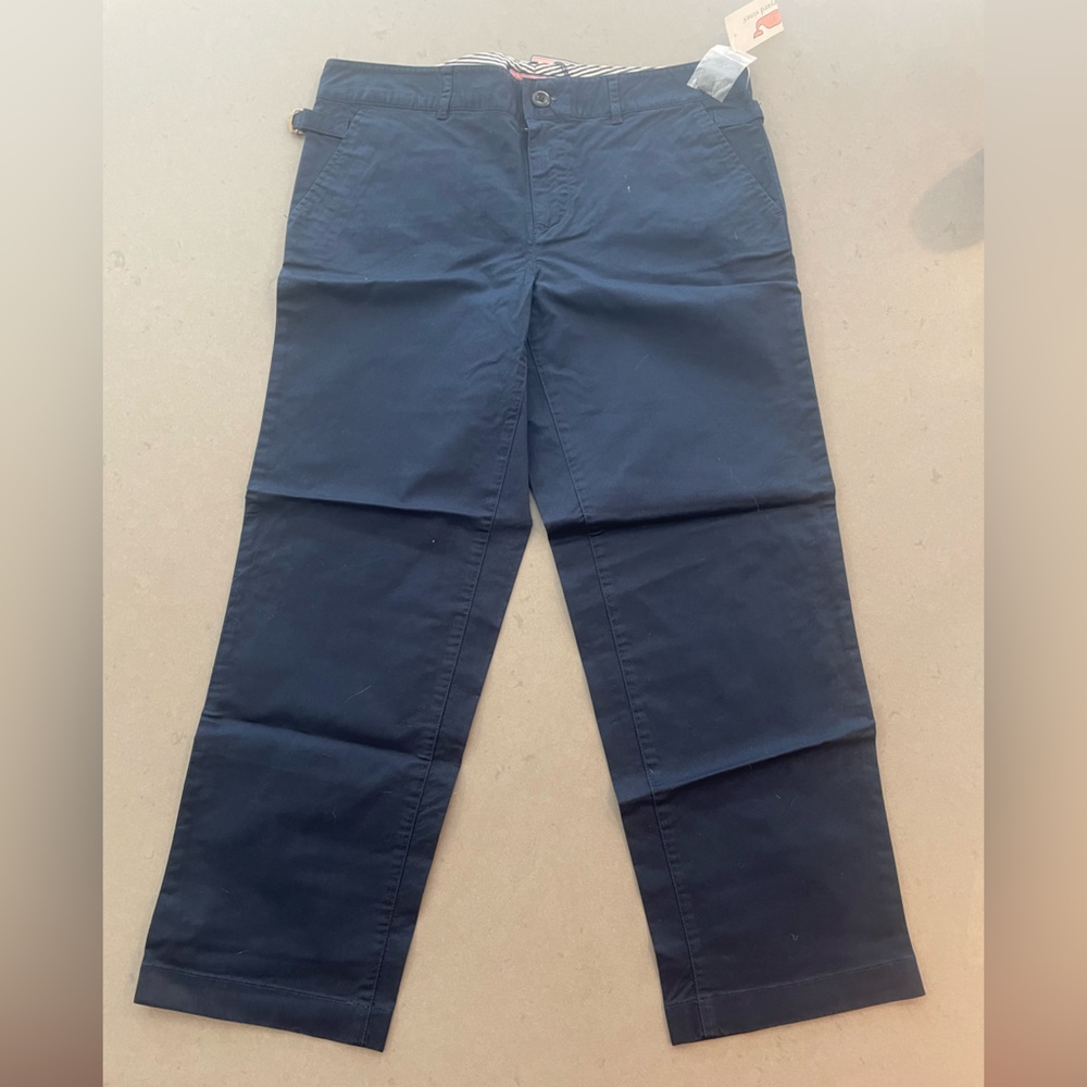 NWT Navy Vineyard Vines cropped pants